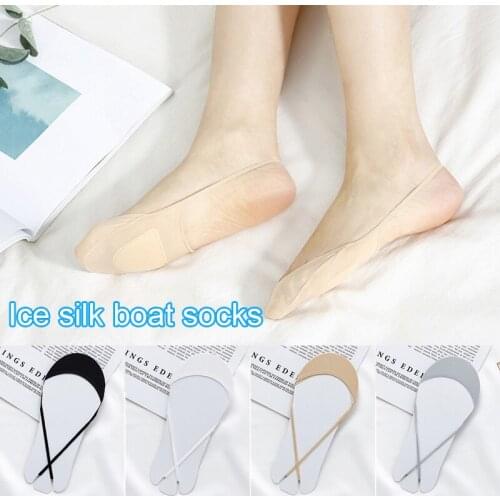 4 Pairs Womens Slingback Liner Sock Forefoot Cushioned Toe-covered Low Cut No Show Sock Health99
