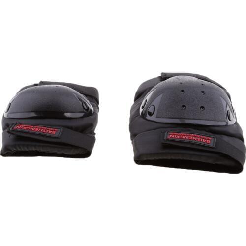 4 pcs Motorcycle Motocross Cycling Elbow and Knee Pads Protector Guard Armors Set Black