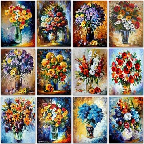 5D DIY Diamond Painting landscape Flower Rose sunflower Full Square&Round embroidery mosaic Cross stitch Paint home decor Sale