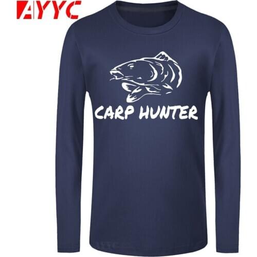 AYYC long sleeve tee CARP HUNTER pike angler fishing New Mens Womens T SHIRT TOP 8-10-16 s m l xl xxl