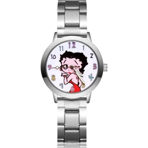 Cute Cartoon Pretty Girl Style Childrens Kids Student Girls Boys Quartz Metal Steel Wrist Watches JA86