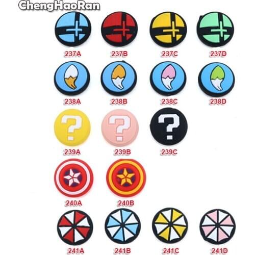 ChengHaoRan 2pcs For NS Joy-Con Silicone Joystick Thumb Stick Grip Cover Case Analog Caps For Nintendo Switch Lite Controller