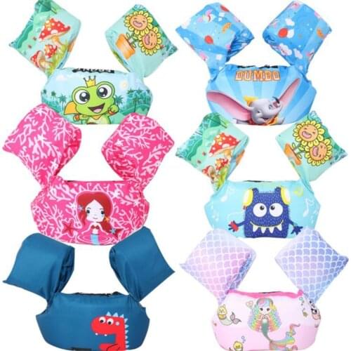 Baby Float Cartoon Arm Sleeve Life Jacket Swimsuit Foam Safety Swimming Training Floating Pool Float Swimming Ring