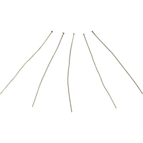 DoreenBeads Iron Based Alloy Antique Bronze Copper Head Pins DIY Jewelry Making Components 7cm long, 0.8mm (20 gauge) 200 PCs