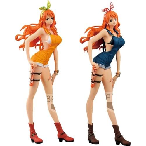 BANDAI Banpresto ONE PIECE Nami Flashy charm Fanatical action Anime Figure