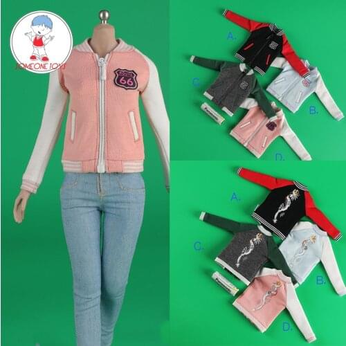 1/6 Scale Female Soldier Figure CCTOYS CC009 fashion Sports jacket Coat swear Suit clothes Fit 12" DIY Action Figure model Toys