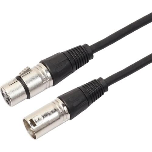 XLR Male To Female Cable Electroplating Canon Male To Female 0.3m Microphone Electric Guitar Power Amplifier Headphone Amplifier