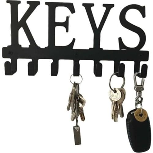 Creative "KEYS" Words Shape Rack Hook Home Entrance Key Holder Pegs Multifunction Sundries Storage Hanging Shelf Wholesale