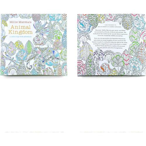 HOT SALE Children Adult Animal Kingdom Treasure Hunt Coloring Painting Book