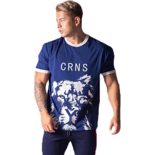 T Shirt Men Summer Casual Cotton Black T Shirt Print Sport Shirt Men Fitness Running Short Sleeve T Shirt Gym Jogging Tee Tops