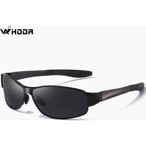 WIHODA 2020 Brand Classic Square Polarized Sunglasses Men Night Vision Driving Male Sun Glasses Eyewear UV Blocking Oculos S197