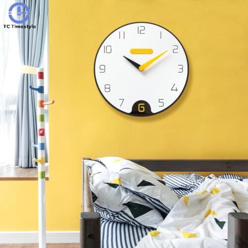 Nordic Wall Clock Home Decoration Digital Number Minimalist Personality Quartz Silent Watch Home Decor Modern Design Christmas
