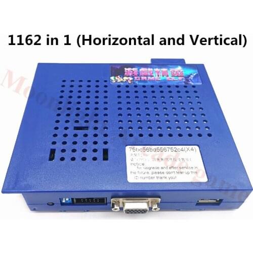 New Game Elf 1162 In 1 （412+750）PCB Board CGA And LCD VGA Horizontal /Vertical Monitor Jamma Arcade Cartridge