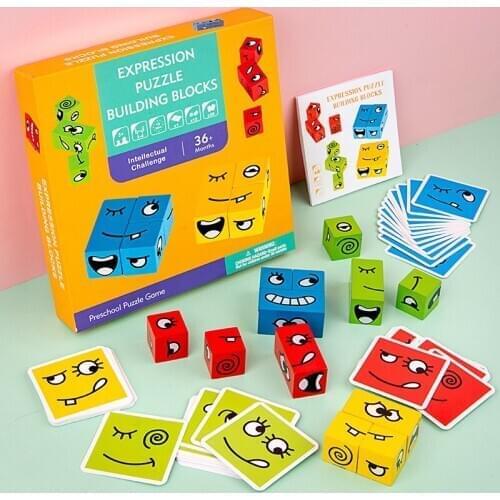 NEW Montessori Educational Wooden Materials Toys Early Learning Preschool Teaching Intelligence Match Puzzle Toy for Children