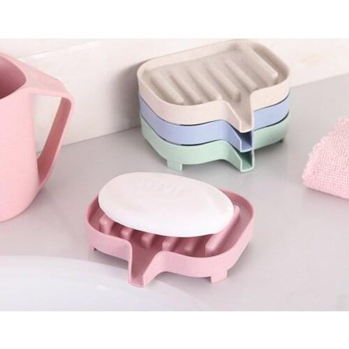 Bathroom plastic soap box, simple drain soap box, toilet soap tray, soap dish, soap holder, soap tray