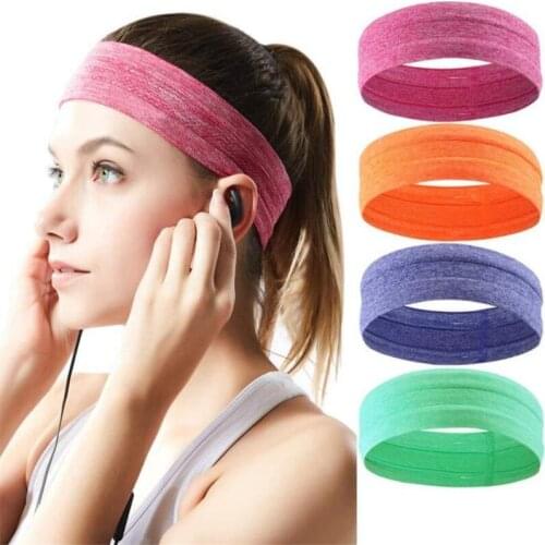 Non-slip Sweat Sweatband Headwear Accessories Hair Bandage Hairband Absorbent Stretch Breathable Headband Head Band Men Women