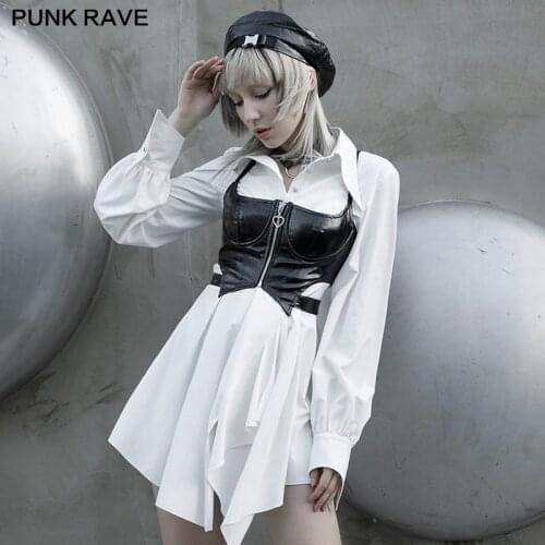 Модные платья-рубашки PUNK RAVE China At AliExpress