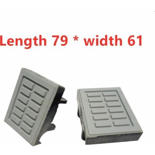 Length 79 * width 61 Rubber-plastic combination Woodworking machinery conveyor chain block chain plate