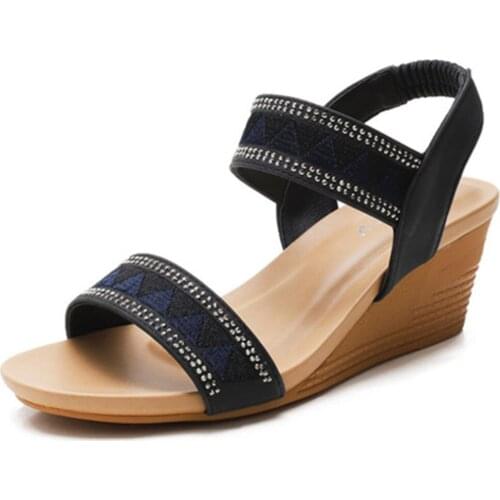 Wedge Sandals Casual Womens Shoes Sexy Bohemian Style High Heels Platform Beach Ladies Shoes Sandal Woman