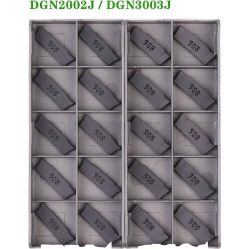 DGN2002J DGN3003J IC907 IC908 Carbide Inserts 2mm 3mm DGN Slotting Blades CNC Lathe Grooving Cutter Tools for DGTR Holders