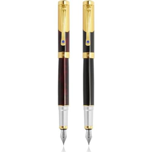 High Quality Metal Luxury Fountain Pen Business Writing Signing Calligraphy Pens Office School Stationery Supplies
