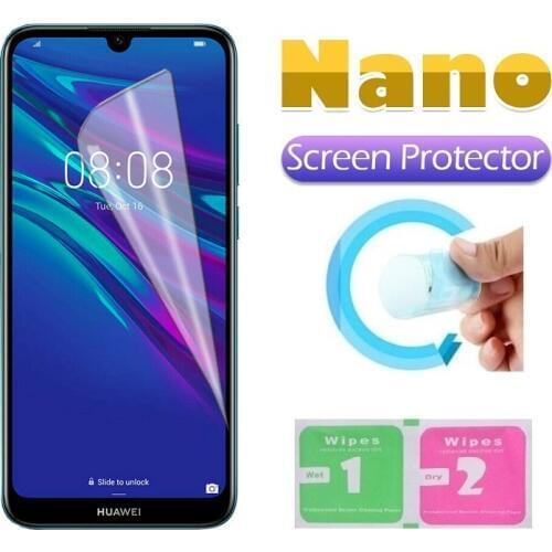 Explosion-Proof Nano Protective Film for Huawei Y6 Y5 Y7 Pro Y9 Prime 2019 2018 2017 Screen Protector Protection Foil Film