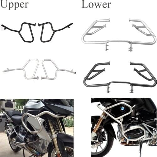 New Motorcycle Upper Lower Engine Guard Crash Bar Protection For BMW R1200R BMW R1200GS 2013-2016