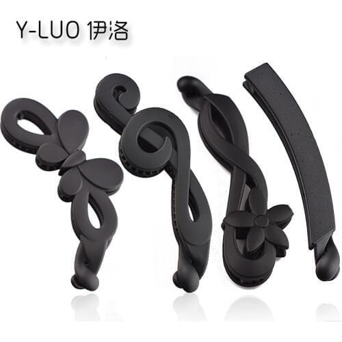 Women headwear black hair clip banana cute hair grip vintage ponytail holder fashion hair accessories for women