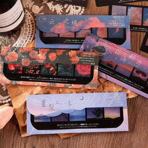 Starry Sky Twilight Series Stationery Sticker Pack ins Landscape Crafts Scrapbook Diary Decoration Sticker Stationery