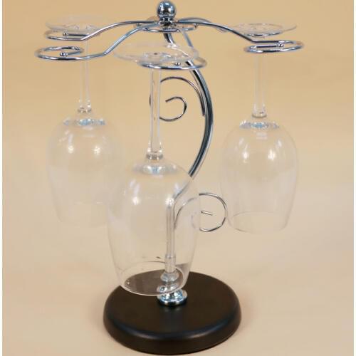 1PC Iron wine cup rack metal frame tree of life upside down goblet barset ornaments wine holder KI 2076