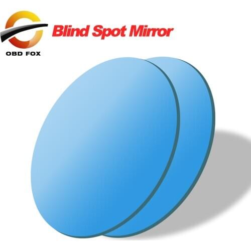 2 Pcs Car Styling 360 Degree Framless Blind Spot Mirror Wide Angle Round HD Glass Convex Rear View Mirrors