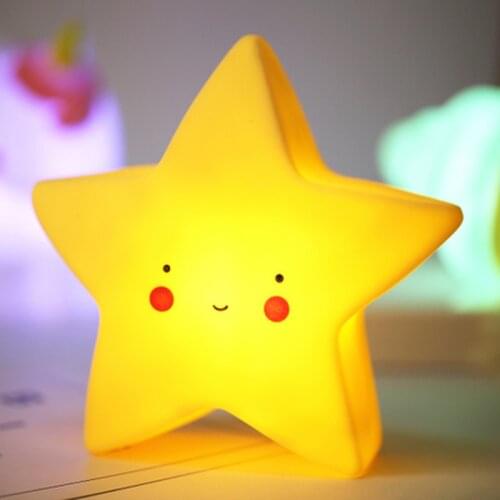 Star Moon Cloud Led Night Lamp Baby Childrens Room Decoration Bed LED Toy Bedroom Decoration Shape Light Baby Kids Toys Gifts