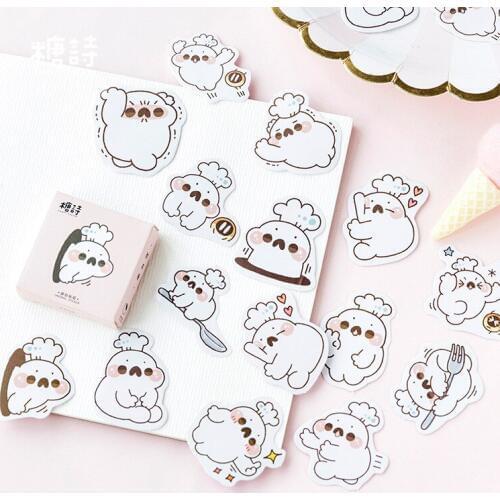 45PCS/box New Very Cute Diary Paper Lable Sealing Stickers Crafts And Scrapbooking Decorative Lifelog DIY Stationery