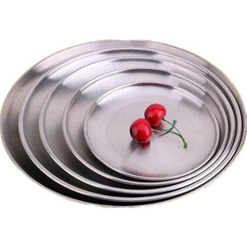 5PCS/set Gold Plate Korean Baking Pan Dishes And Plates Sets Dinner Plates Stainless Steel Dishes