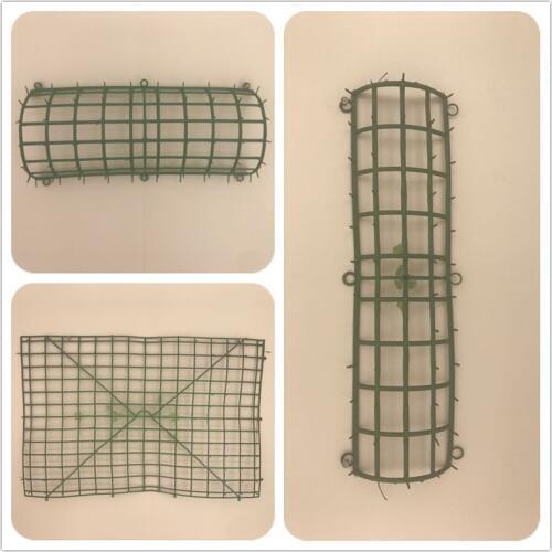 5pcs Plastic Flower Row Shelf Wall Base Plastic Grid Shelf Artificial Flower Accessories Diy Wedding Flower Arrangement Supplies