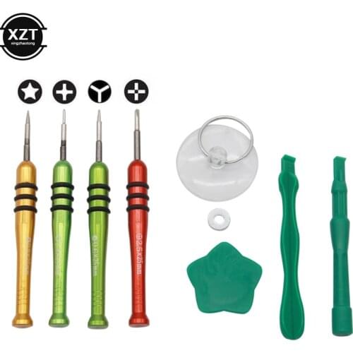 9 in1 Opening Tools Kit Metal Dedicated Screwdriver Mobile Phone Repair Tools Set for iPhone 6 7 8 11 12 X XS RRO