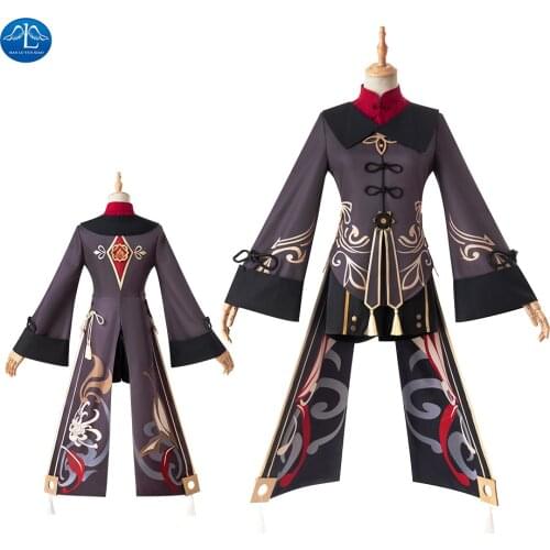 Anime Genshin Impact Hutao Cosplay Costume Game Suit Uniform Hu Tao Halloween Costumes For Women 2021 New