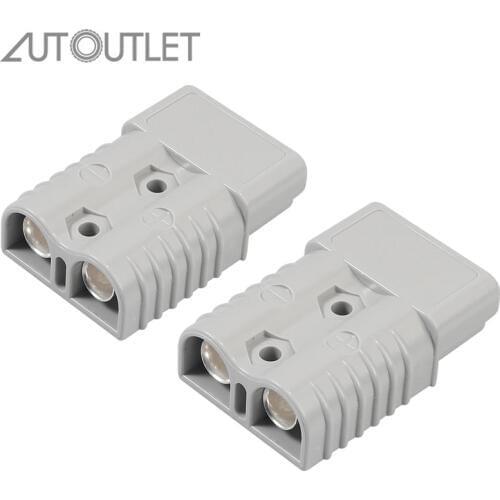 AUTOUTLET 2 pcs for Anderson Style Plug Connectors 175A 600V 1/0 AWG AC/DC Power Tool for AWG plated Solid Copper Terminals
