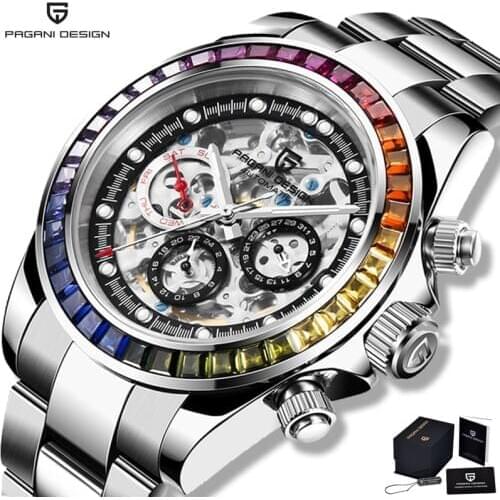 2021 PAGANI DESIGN Mens Watches Top Brand Luxury Watch Men Military Sport Mechanical Watch Men 100 Waterproof Watch For Men+Box