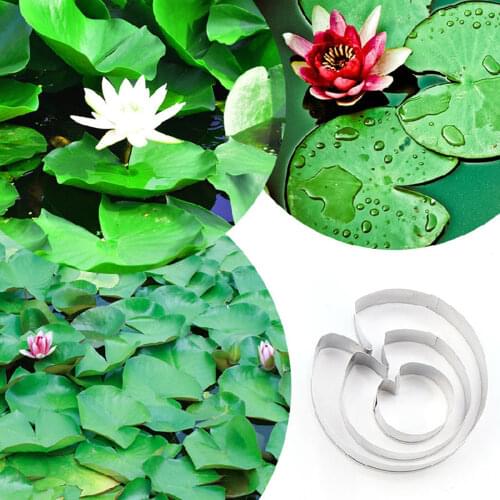 Clay Cutter Designer DIY Polymer Clay Flower Water Lily Leaf Cutting Mold Stainless Steel Art Supplies