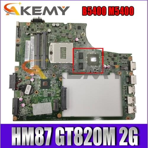 Akemy DA0BM5MB8D0 Motherboard For Lenovo B5400 M5400 Laptop Motherboard PGA947 HM87 GT820M/GT740M 2G DDR3 100% Test Work