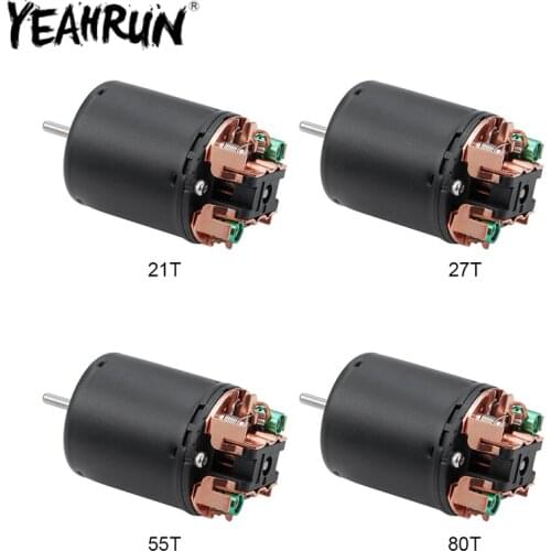YEAHRUN 1:10 RC Car Electric Motor 6.0V-8.4V 21/27/35/45/55/80T Brushed Electric Engine Motor