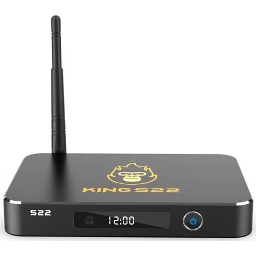 KING S22 Metal Case Amlogic S922X Smart Android 9.0 TV Box DDR4 4GB RAM 32GB ROM 5G WiFi Bluetooth 1000M LAN 4K HD Set Top Box