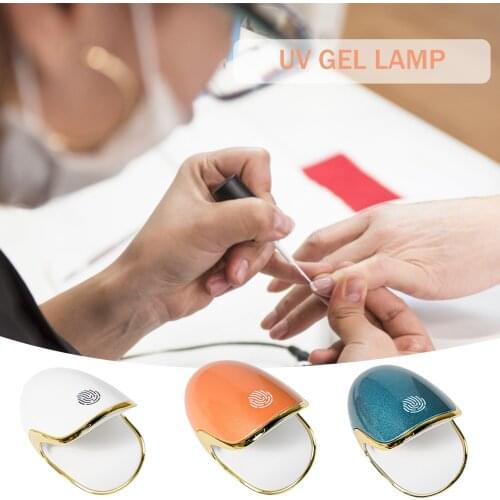 Mini Q6 Touch Button Nail Lamp 30S Quick Dry 6W 3LED UV Lamp Upgrade Nail Gel Dryer Lamp Type-C Recharging Manicure Lamp