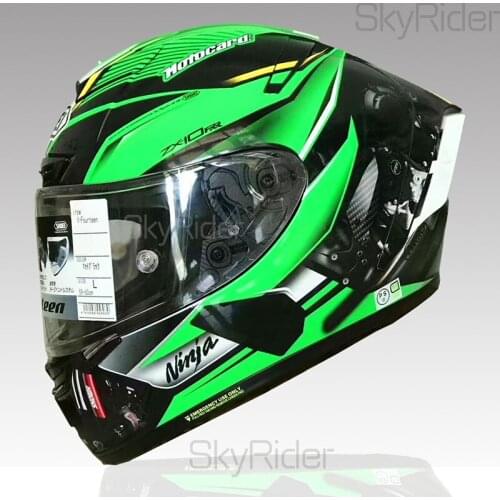 Full Face Motorcycle helmet X 14 ka green color Riding Motocross Racing Motobike Helmet