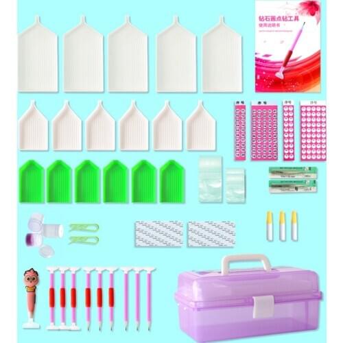 EverShine 5D DIY Diamond Painting Tools Diamond Embroidery Cross Stitch Kit Diamond Mosaic Accessories Storage Boxes Full Kits
