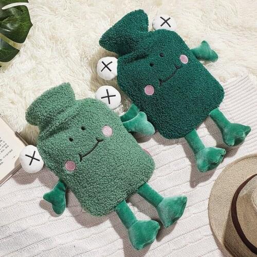 Hand Warmer PVC Hot Water Bottle Explosion-proof Thermal Insulation Autumn Winter Plush Water Injection Female Warm Water Bag