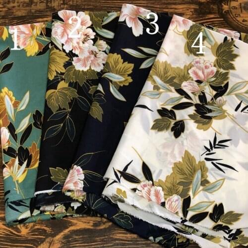 Summer dress fabric thin material euramerican style restoring ancient ways new floral fabric / 1 m