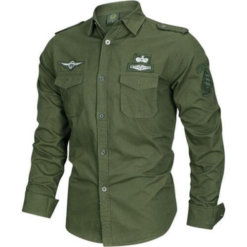 Large Size 6XL Men Outdoor Military Tactical Shirts Breathable Wear Resistant Lapel Cardigan Shirt Climbing Fishing Hiking Tops