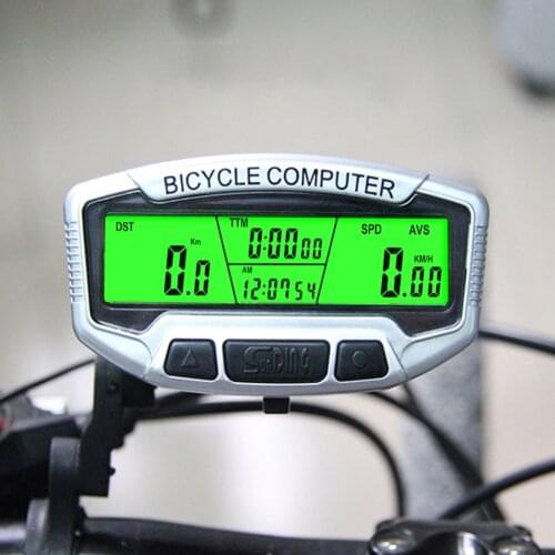 SD-558A MTB Mountain Bike Computer Backlight Wired Code Table Cycling Equipment Digital LCD Display Computer Speedometer